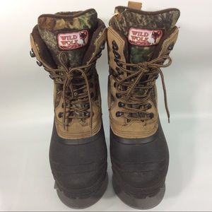 Wild Wolf By Rocky 9W Leather Camo Waterproof Boots Thinsulate Ultra Insulation